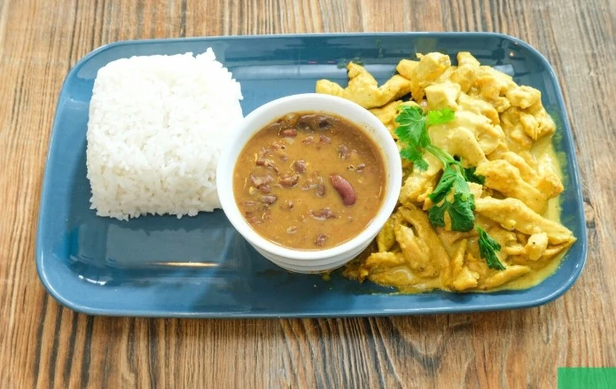 Poulet curry au lait de coco